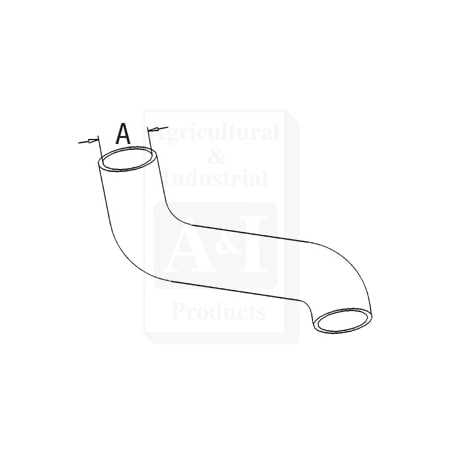 A & I Products Radiator Hose, Top 8" x4" x3" A-194736M1
